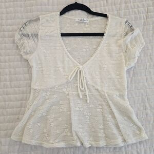 White Lace Blouse